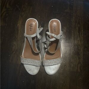 Style & Co. Silver Heeled Sandals